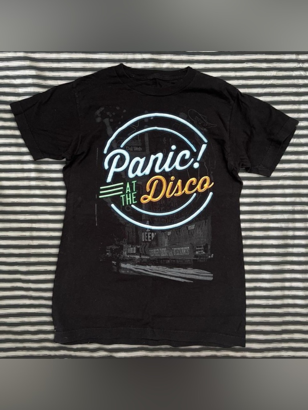 Panic! At The Disco Black Graphic Short-Sleeve Tee
